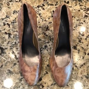 Nine West faux Snake Leather heels